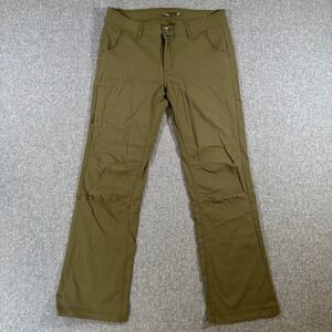 Prana‎ Halle Hiking Pants Womens 8 Olive Green Zion Stretch Straight Leg Outdoor